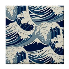 Japanese Wave Pattern Tile Coaster