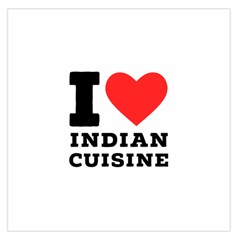 I Love Indian Cuisine Square Satin Scarf (36  X 36 ) by ilovewhateva