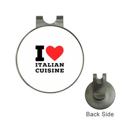 I Love Italian Cuisine Hat Clips With Golf Markers by ilovewhateva