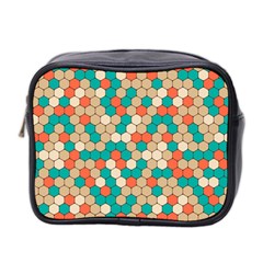 Multicolored Honeycomb Colorful Abstract Geometry Mini Toiletries Bag (two Sides) by Vaneshop