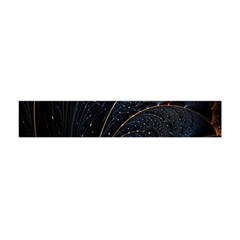 Abstract Dark Shine Structure Fractal Golden Premium Plush Fleece Scarf (mini) by Vaneshop