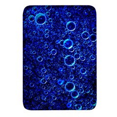 Blue Bubbles Abstract Rectangular Glass Fridge Magnet (4 Pack) by Vaneshop