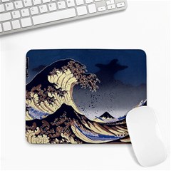 The Great Wave Off Kanagawa Japanese Waves Small Mousepad by Vaneshop