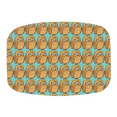 Owl Bird Pattern Mini Square Pill Box