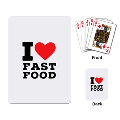 I Love Fast Food Playing Cards Single Design (rectangle) by ilovewhateva