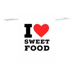 I Love Sweet Food Lightweight Drawstring Pouch (l) by ilovewhateva