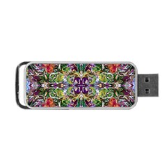 Spring Repeats Portable Usb Flash (two Sides) by kaleidomarblingart