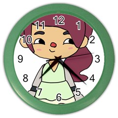Toca Life Self Made Character  Color Wall Clock by Fundigitalart234