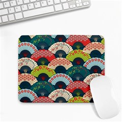 Japanese Fans Bright Pattern Small Mousepad by Cowasu