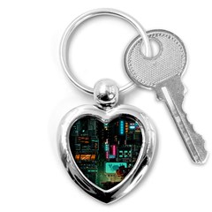 Video Game Pixel Art Key Chain (heart) by Cowasu