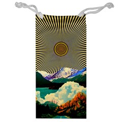 Surreal Art Psychadelic Mountain Jewelry Bag by Cowasu