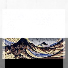 The Great Wave Off Kanagawa Japan Japanese Waves Rectangular Jigsaw Puzzl by Cowasu