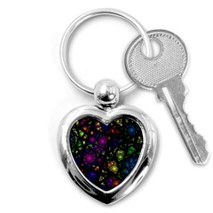 Stained Glass Crystal Art Key Chain (heart)