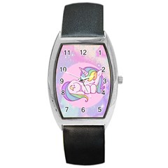 Unicorn Stitch Barrel Style Metal Watch by Bangk1t