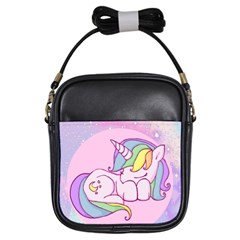 Unicorn Stitch Girls Sling Bag