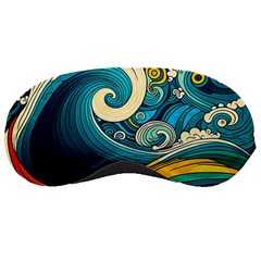 Waves Wave Ocean Sea Abstract Whimsical Abstract Art Sleeping Mask by Ndabl3x