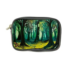 Ai Generated Trees Forest Mystical Forest Nature Art Coin Purse by Ndabl3x