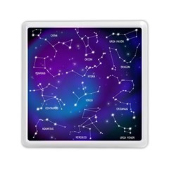 Realistic Night Sky With Constellations Memory Card Reader (square) by Cowasu