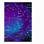 Realistic Night Sky With Constellations Small Garden Flag (Two Sides) Front