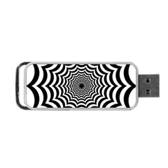 Spider Web Hypnotic Portable Usb Flash (one Side) by Amaryn4rt