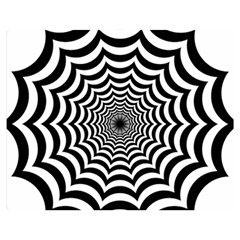 Spider Web Hypnotic Premium Plush Fleece Blanket (medium) by Amaryn4rt