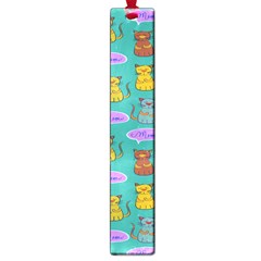 Meow Cat Pattern Large Book Marks by Amaryn4rt