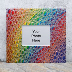 Bubbles Rainbow Colourful Colors White Wall Photo Frame 5  X 7  by Amaryn4rt