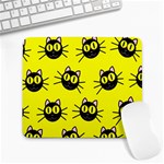 Cats Heads Pattern Design Large Mousepad Front