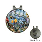 Colorful Aquatic Life Wall Mural Hat Clips with Golf Markers Front