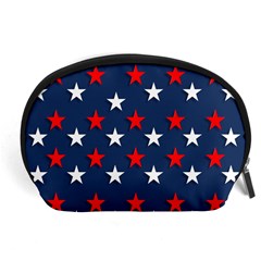 Patriotic Colors America Usa Red Accessory Pouch (large) by Celenk