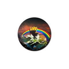 Rainbow Color Golf Ball Marker (4 Pack) by uniart180623