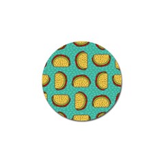 Taco-drawing-background-mexican-fast-food-pattern Golf Ball Marker (4 Pack) by uniart180623