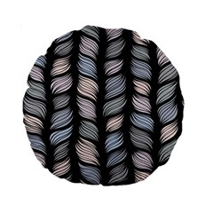 Seamless-pattern-with-interweaving-braids Standard 15  Premium Round Cushions by uniart180623