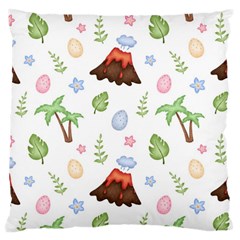 Cute-palm-volcano-seamless-pattern Large Cushion Case (one Side) by uniart180623