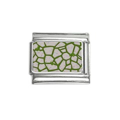 Cartoon-gray-stone-seamless-background-texture-pattern Green Italian Charm (9mm)