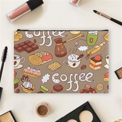 Vector-seamless-pattern-with-doodle-coffee-equipment Cosmetic Bag (large) by uniart180623