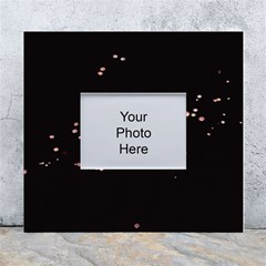 Abstract Rose Gold Glitter Background White Wall Photo Frame 5  X 7  by artworkshop