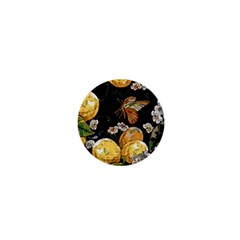 Embroidery-blossoming-lemons-butterfly-seamless-pattern 1  Mini Magnets by uniart180623