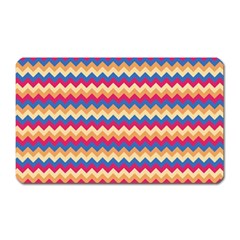 Zigzag-pattern-seamless-zig-zag-background-color Magnet (rectangular) by uniart180623