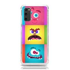 Monsters-emotions-scary-faces-masks-with-mouth-eyes-aliens-monsters-emoticon-set Samsung Galaxy S20 6 2 Inch Tpu Uv Case by uniart180623