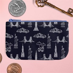 New York City Nyc Pattern Large Coin Purse by uniart180623