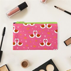 Swan-pattern-elegant-style Cosmetic Bag (xs) by uniart180623