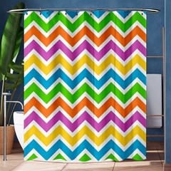 Chevron-pattern-design-texture Shower Curtain 60  X 72  (medium)  by uniart180623