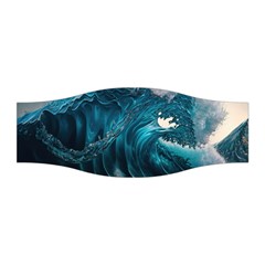 Tsunami Waves Ocean Sea Water Rough Seas Stretchable Headband by uniart180623