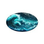 Thunderstorm Tsunami Tidal Wave Ocean Waves Sea Sticker Oval (10 pack) Front