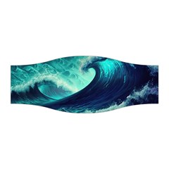 Ai Generated Waves Ocean Sea Tsunami Nautical Fantasy Stretchable Headband by uniart180623