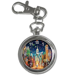 New York Confetti City Usa Key Chain Watches by uniart180623