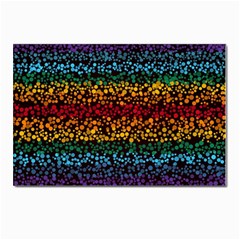 Patterns Rainbow Postcard 4 x 6  (pkg Of 10) by uniart180623