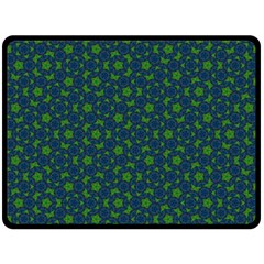 Green Patterns Lines Circles Texture Colorful Fleece Blanket (large) by uniart180623