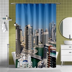 Building Sea Architecture Marina Shower Curtain 48  X 72  (small)  by Ravend